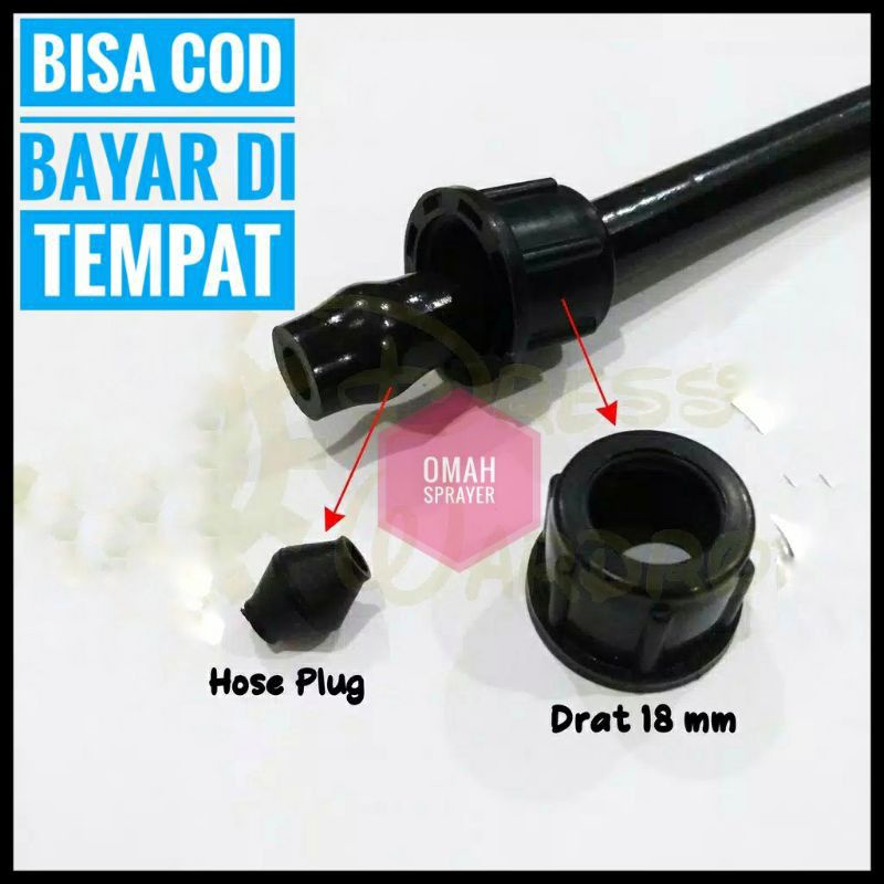 Jual Konektor Nepel Selang Pompa DC Hama Elektrik 18mm dan Hose Plug ...