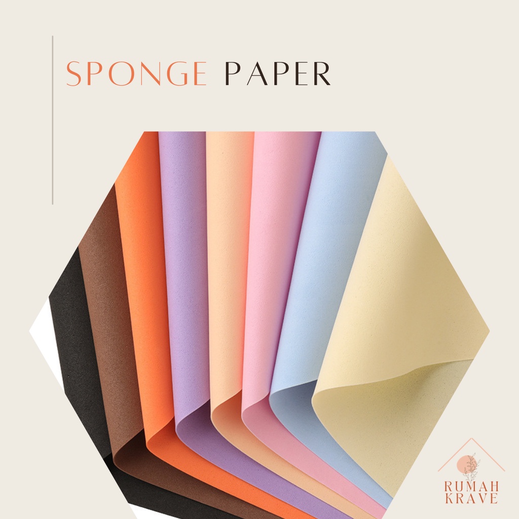 Jual RUMAH KRAVE - Sponge Foam Wrapping Paper Kertas Bunga Buket Kado ...