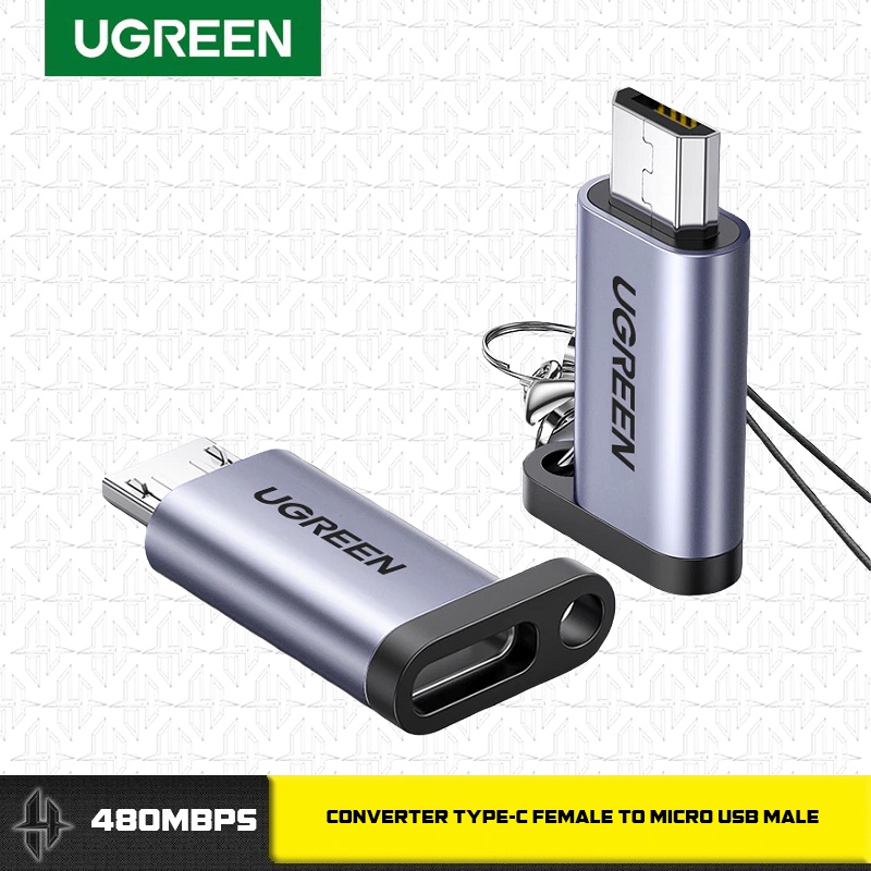 Jual Ugreen Usb Type C Female To Micro Usb Male Converter Adapter Shopee Indonesia