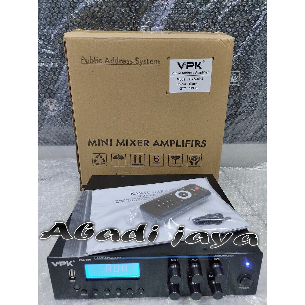 Jual Amplifier Public Address Vpk Pas U Watt Oryginal Pas U Shopee Indonesia