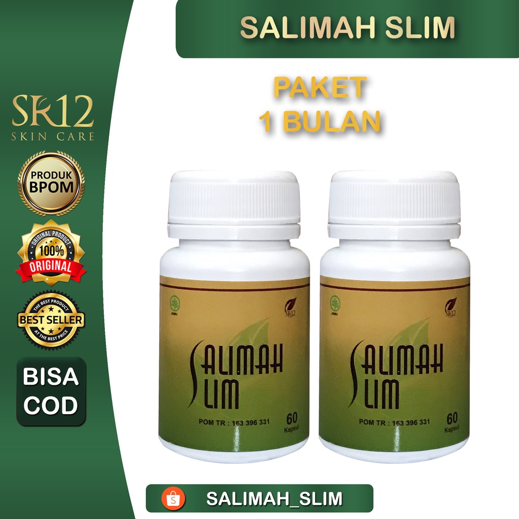 Jual Salimah Slim Sr12 Paket 1 Bulan Isi 2 Box Salimah Slim Sr12