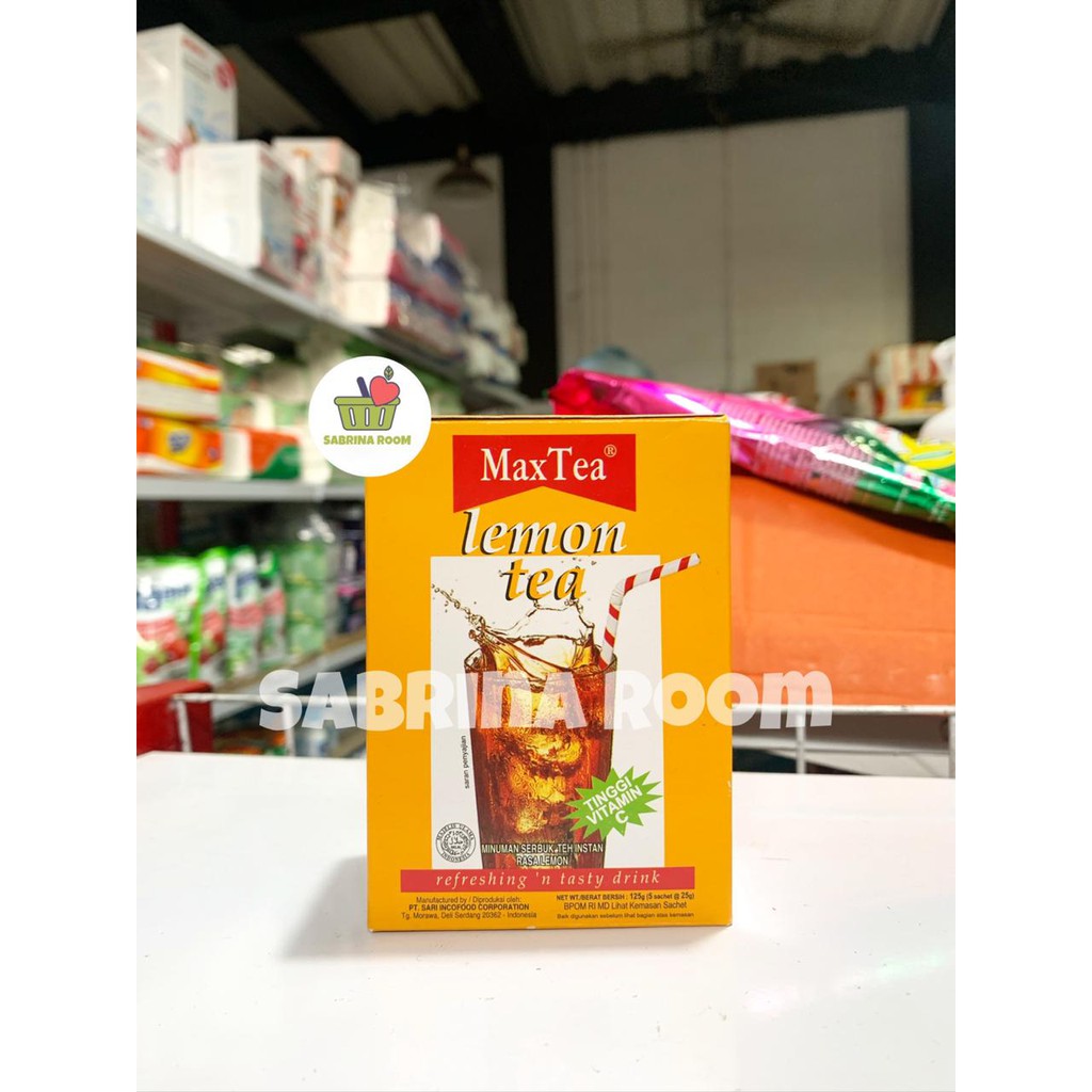 Jual Max Tea Lemon Tea Isi 5 Sachet 25g Shopee Indonesia