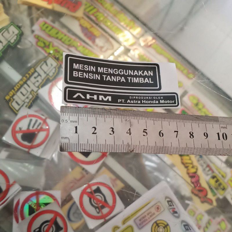Jual sticker stiker cuting hologram tangki bensin tanpa timbal Shopee
