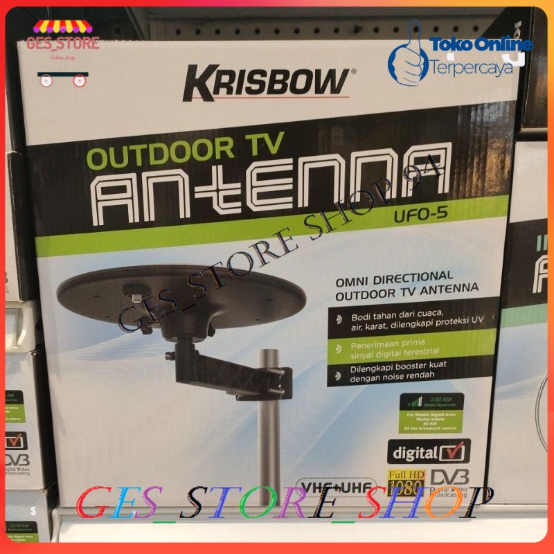 Jual KRISBOW ANTENA TV OUTDOOR UFO 5/ANTENA LUAR RUANGAN/ANTENA TV