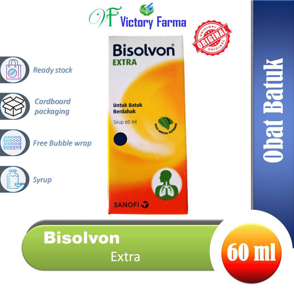 Jual Bisolvon Extra Sirup 60 Ml / Obat Batuk Berdahak | Shopee Indonesia