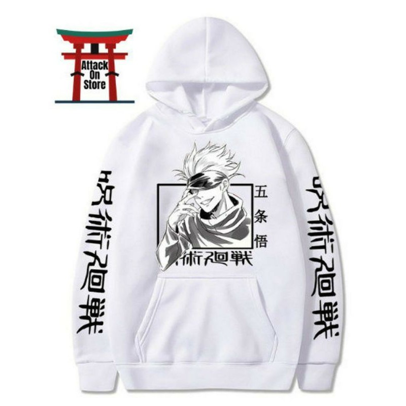 Jual Hoodie Keren Sweater Anime Gojo Satoru Jaket Anime Jujutsu