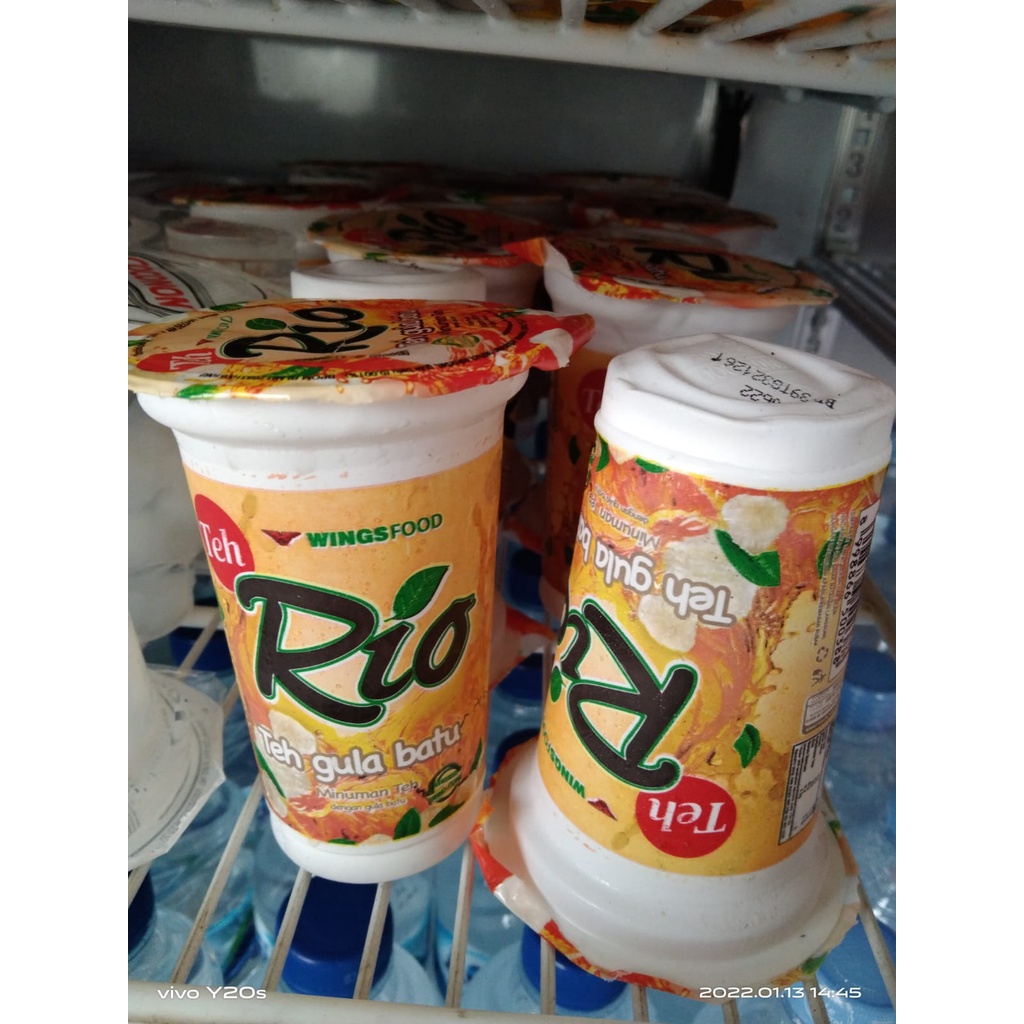 Jual TEH RIO GULA BATU 180 ML 1 DUS ISI @ 24 CUP | Shopee Indonesia