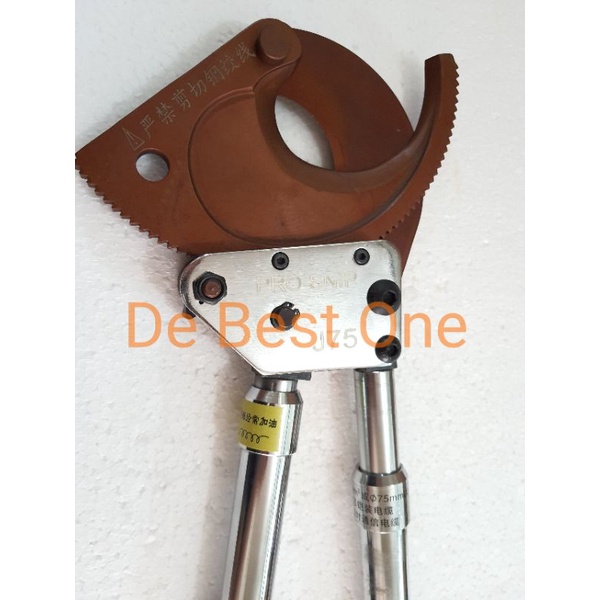 Jual Gunting Potong Kabel Besar Ratchet J75 Bisa Panjang 75mm / Cable ...