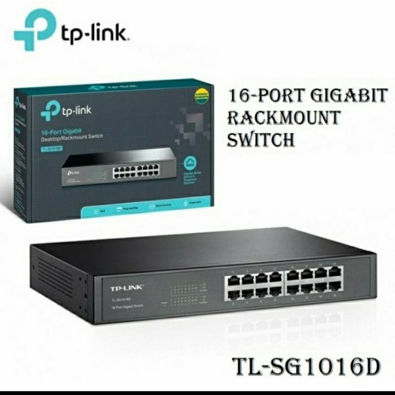 Jual TP-LINK TL-SG1016D Switch HUB 16port Gigabit Original | Shopee ...