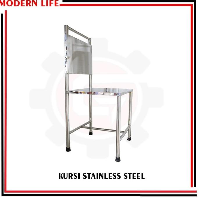 Jual Kursi Stainless Steel Kursi Makan Kursi Besar Kursi Bar Dv V Shopee Indonesia