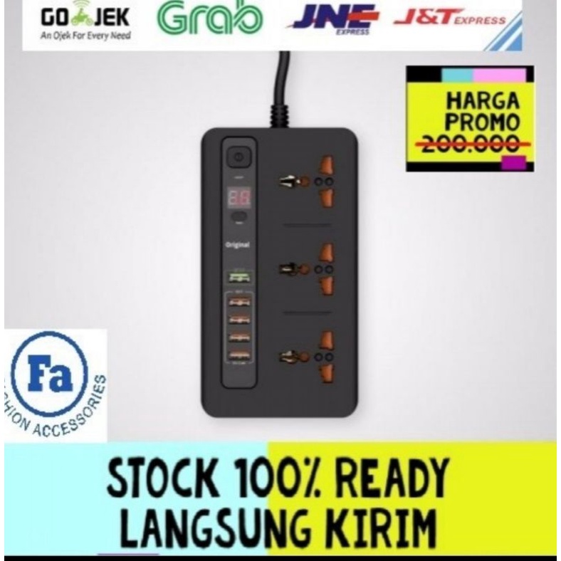 Jual BKL - 05 STOP KONTAK QUALCOMM POWER SOCKET +5 USB PORT 3.4A ...
