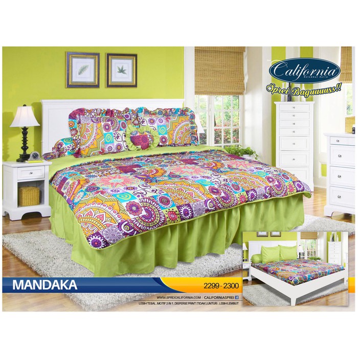 Jual EsTe - Sprei Rumbai California 180 X 200 Mandaka ( King Size ...