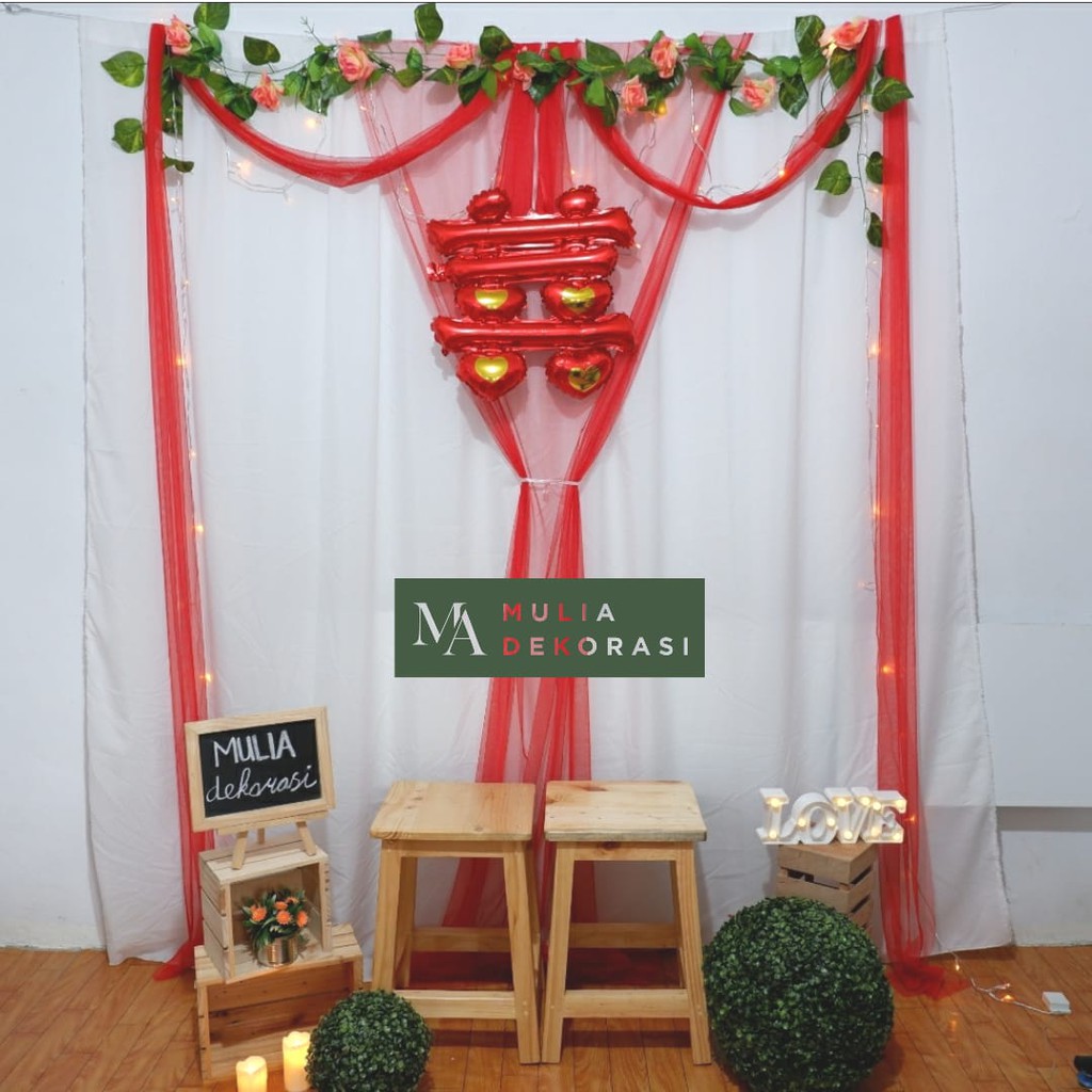 Jual Paket Dekorasi DIY Imlek CNY Chinese New Year Backdrop Acara