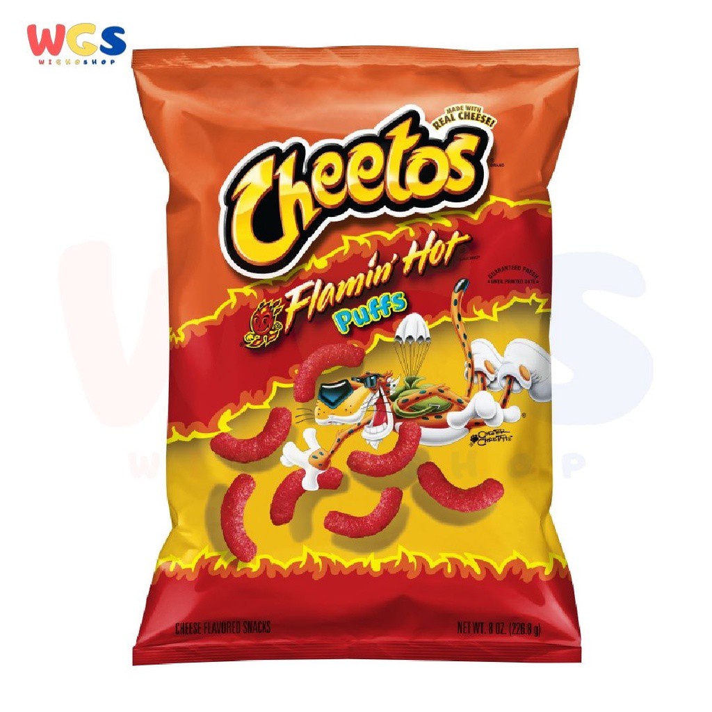 Jual Snack Cheetos Flamin Hot Puffs 8oz 226 8g Shopee Indonesia