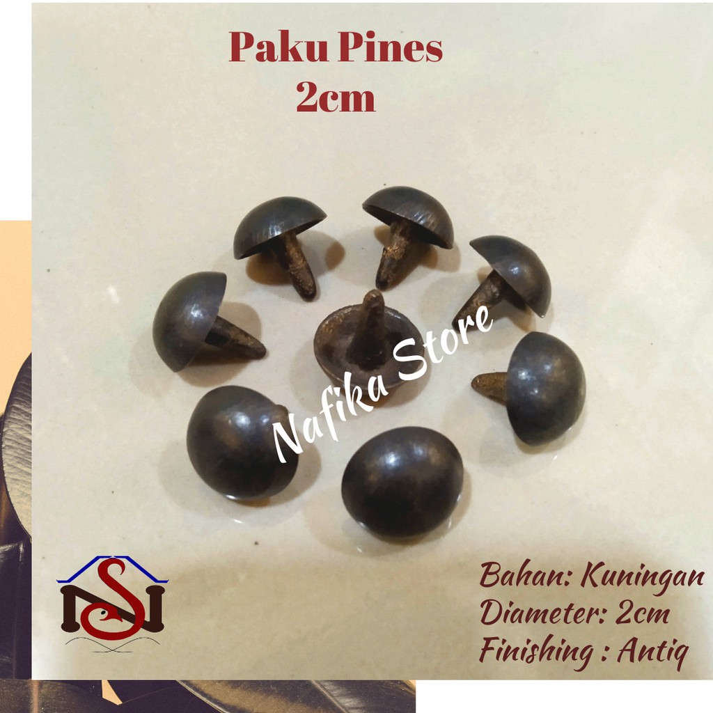 Jual Paku Payung Pines Thumbtack Ornamen Pintu Kuningan Antik Harga ...