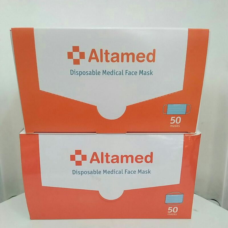 Jual Altamed Masker 1 box 50 pcs Earloop dan Headloop | Shopee Indonesia