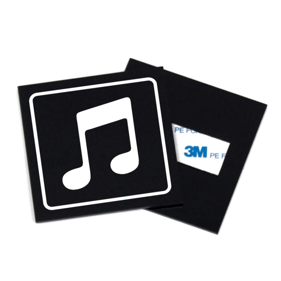 Jual Unik sign board music - note music icon - signage akrilik ...