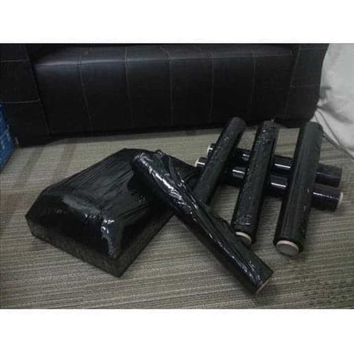 Jual Stretch film Wrapping Hitam 50Cm X 250M Wraping Plastik Reping ...