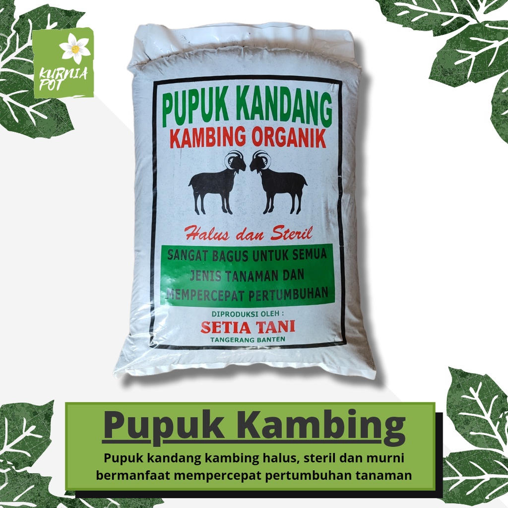 Jual Pupuk KANDANG KAMBING media tanam organik halus steril penyubur