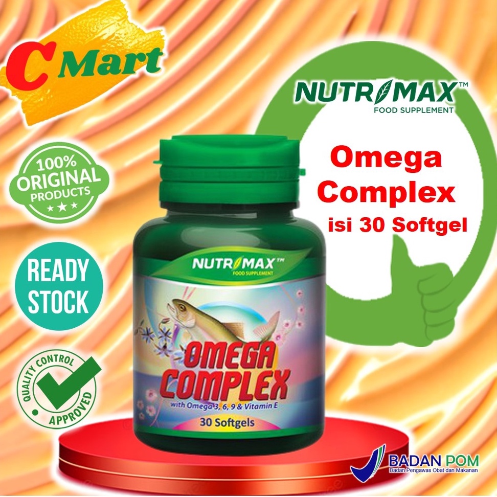Jual Nutrimax Omega Complex With Omega 3, 6, 9 & Vitamin E 30s / CMart