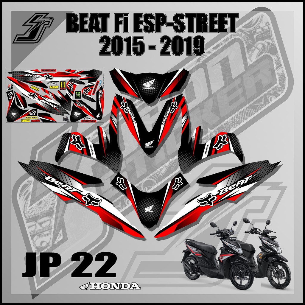 Jual Sticker Decal FULLBODY Honda Beat Street / FI ESP / ISS / FI 2016