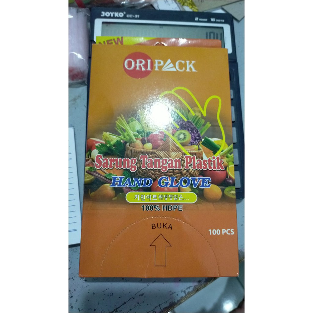 Jual Oripack Kharisma Asta Cleany Sarung Tangan Plastik Isi 100 lembar ...