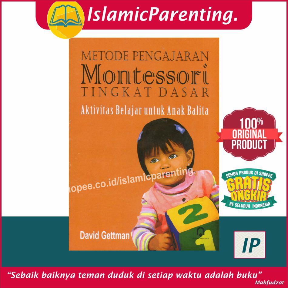 Jual BUKU METODE PENGAJARAN MONTESSORI TINGKAT DASAR AKTIVITAS BELAJAR ...