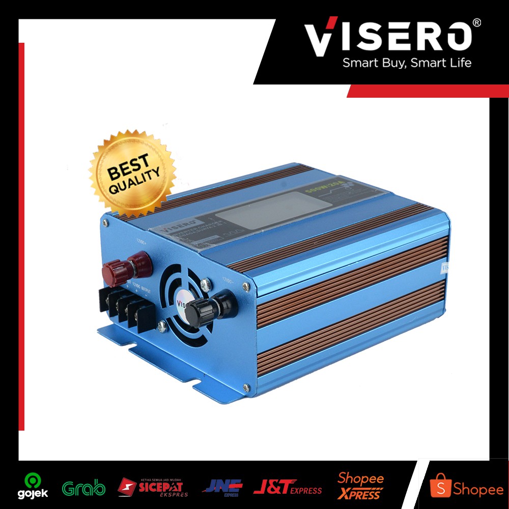 Jual Power Inverter Visero + Solar Control 20A 500W (VIO-500W ISC