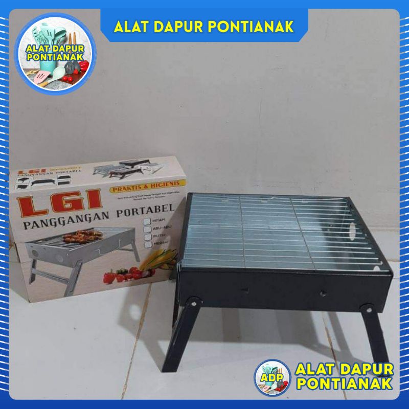 Jual Lgi Bbq Grill Panggangan Lipat Portable Hc Happycall Alat