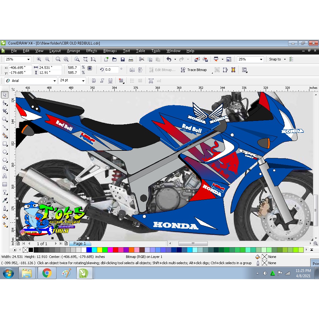 Jual sticker striping cbr old cbu motif redbul | Shopee Indonesia