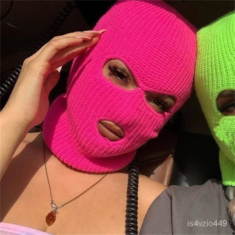 Jual 【COD】Full Face Cover Ski Mask Hat 3 Holes Balaclava Army Tactical ...
