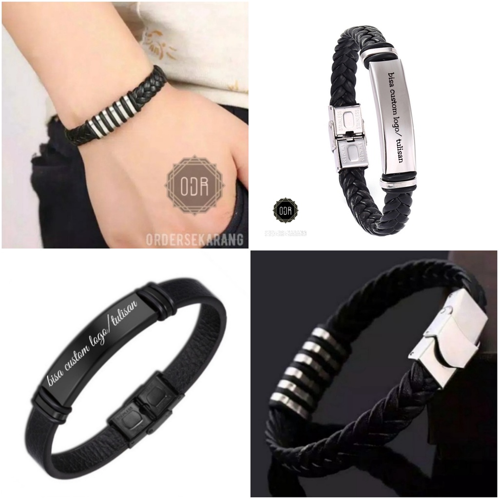 Jual GELANG pria leather for man exclusive kulit Shopee Indonesia