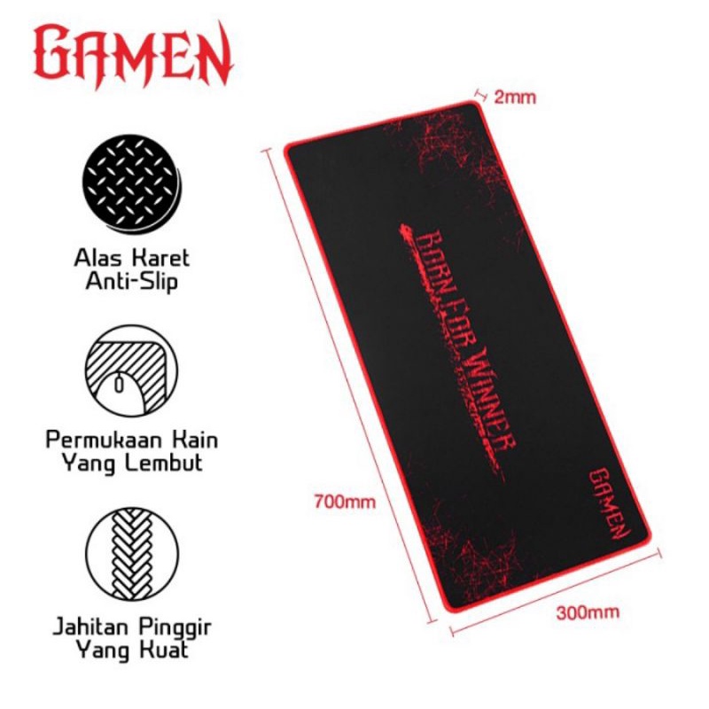 Jual Gamen GP-XL Mouse Pad Gaming Anti Slip - Gamen Mousepad Soft Non