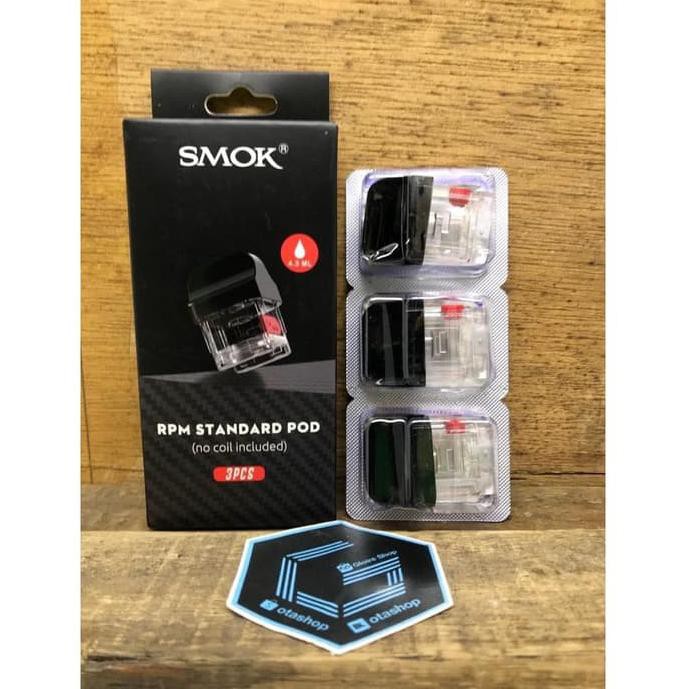 Jual Replacement Tank Smok Rpm Standard Pod 4.3ml Authentic Cartridge ...