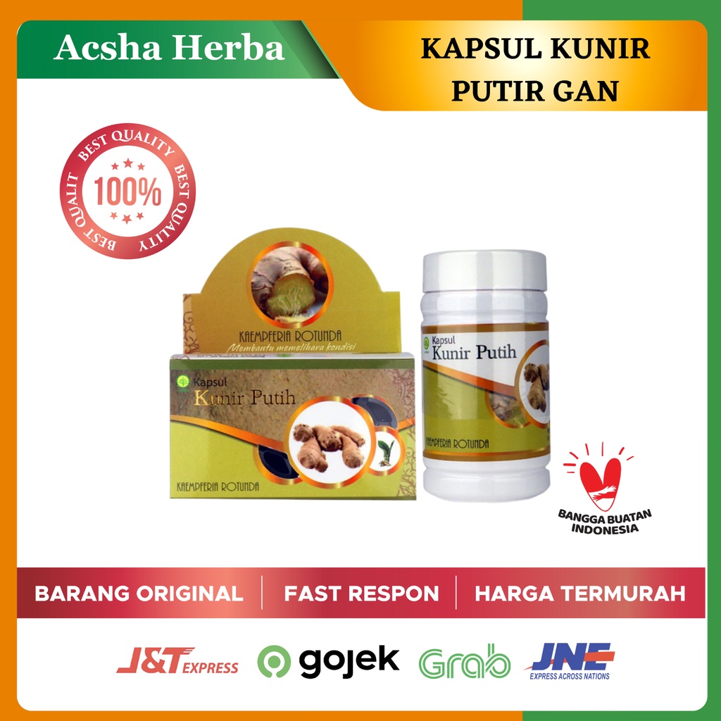 Jual Kapsul Kunir Putih Griya An Nur Obat Herbal Shopee Indonesia 8396