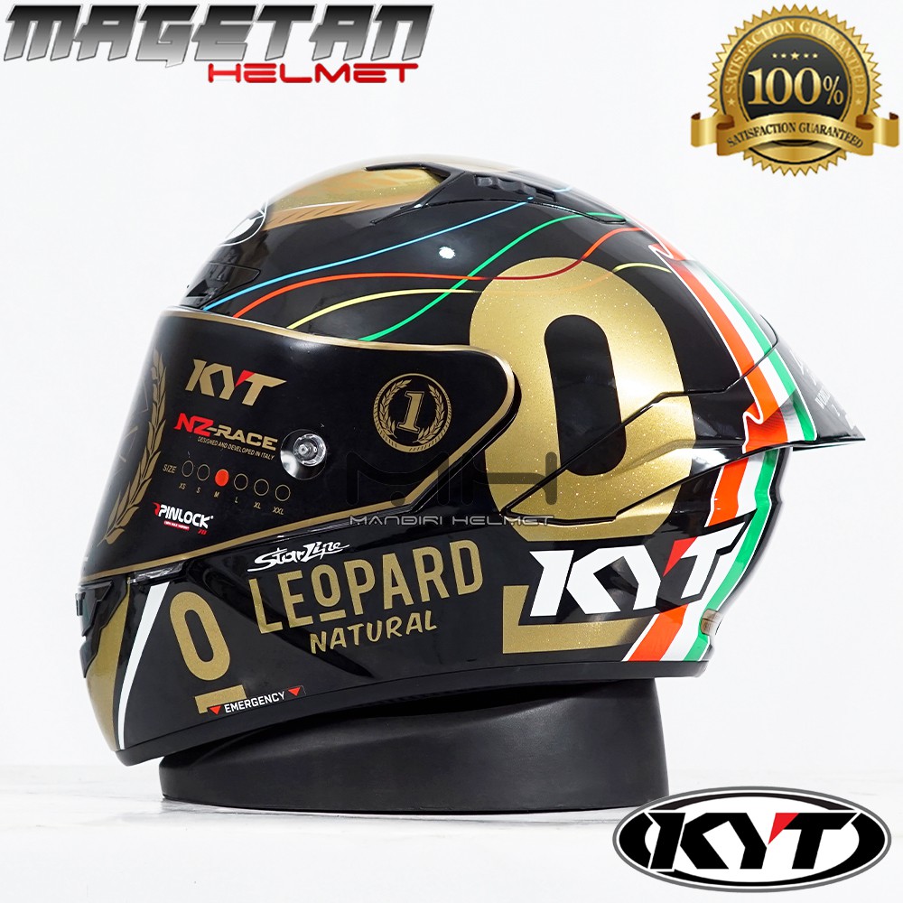 Leopard Kyt Lorenzo Full Face Helmet KYT TT-Revo Leopard Replica -15%