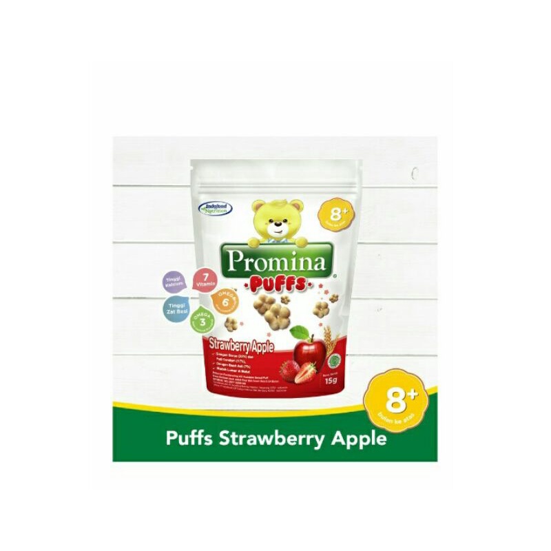 Jual Promina Snack Rice Puffs StrawberyApple 15G | Shopee Indonesia