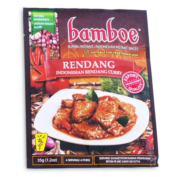 Jual Bamboe Indonesia Rendang Curry Bumbu Instant Rendang Gr