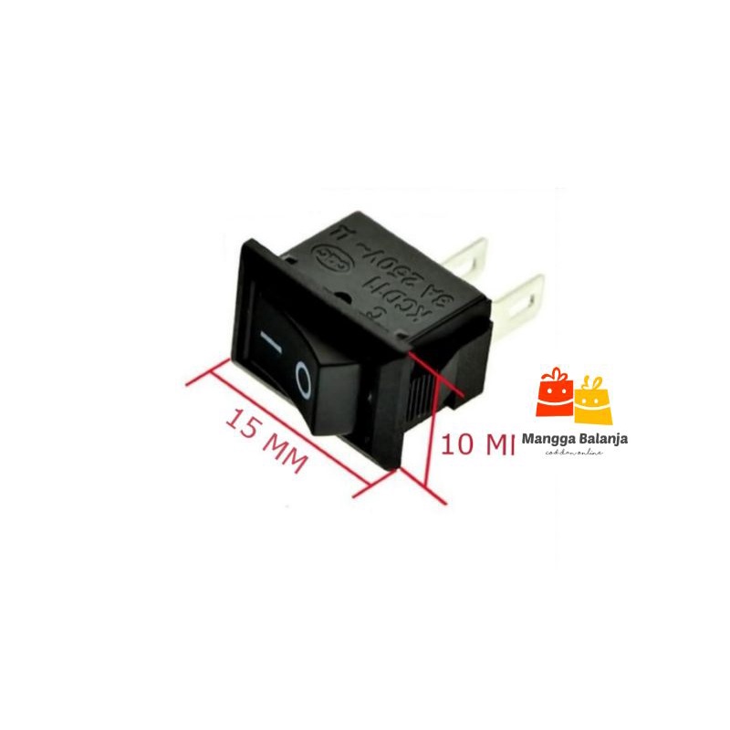 Jual Saklar Mini On Off 2 pin - Simbol Random | Shopee Indonesia