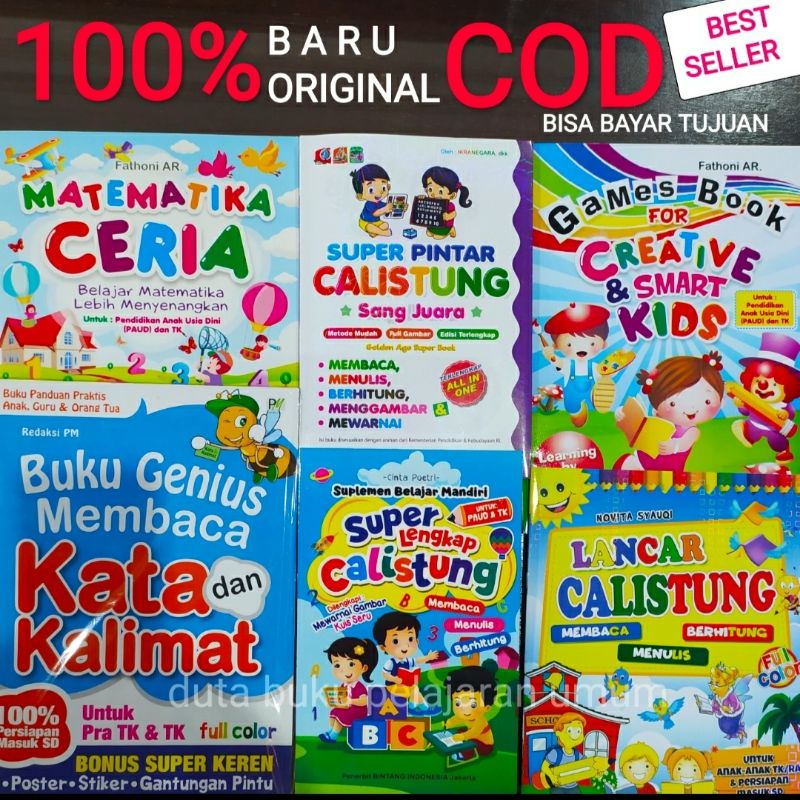 Jual Buku Calistung ( Belajar Lancar Membaca Menulis Berhitung ) - Buku ...