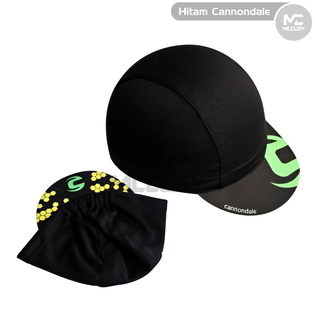 Jual Topi Cycling Cap Sepeda Gowes Pria Wanita Sport Hitam