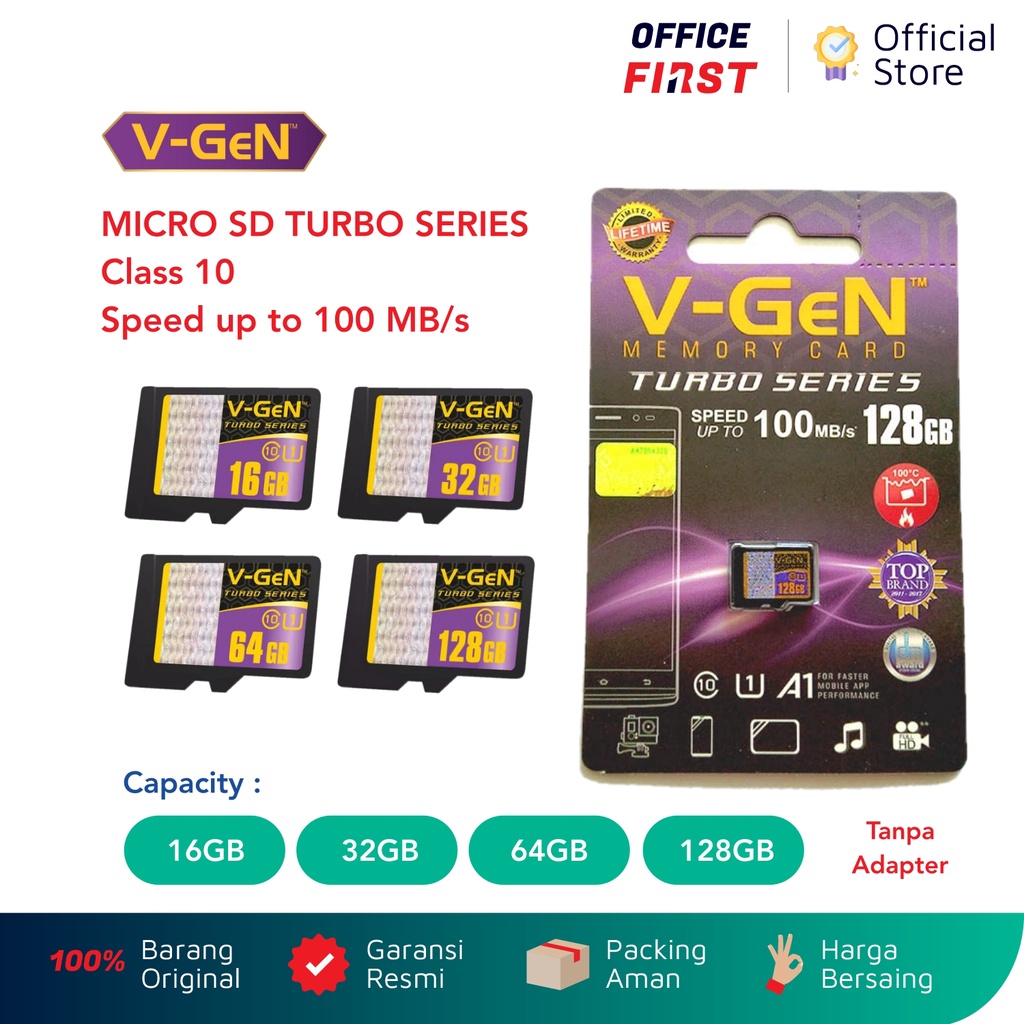 MicroSD 128GB Turbo - V-GeN