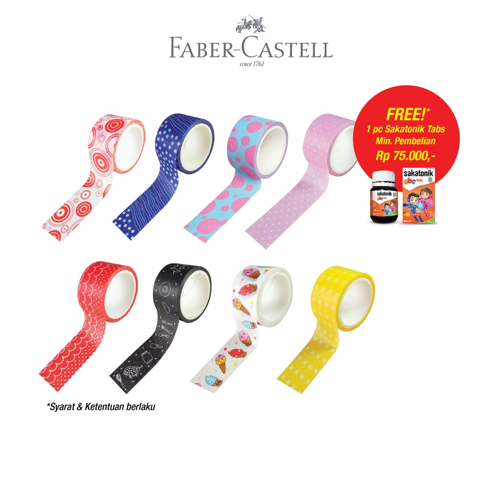 Jual FaberCastell Decorative Paper Tape Shopee Indonesia