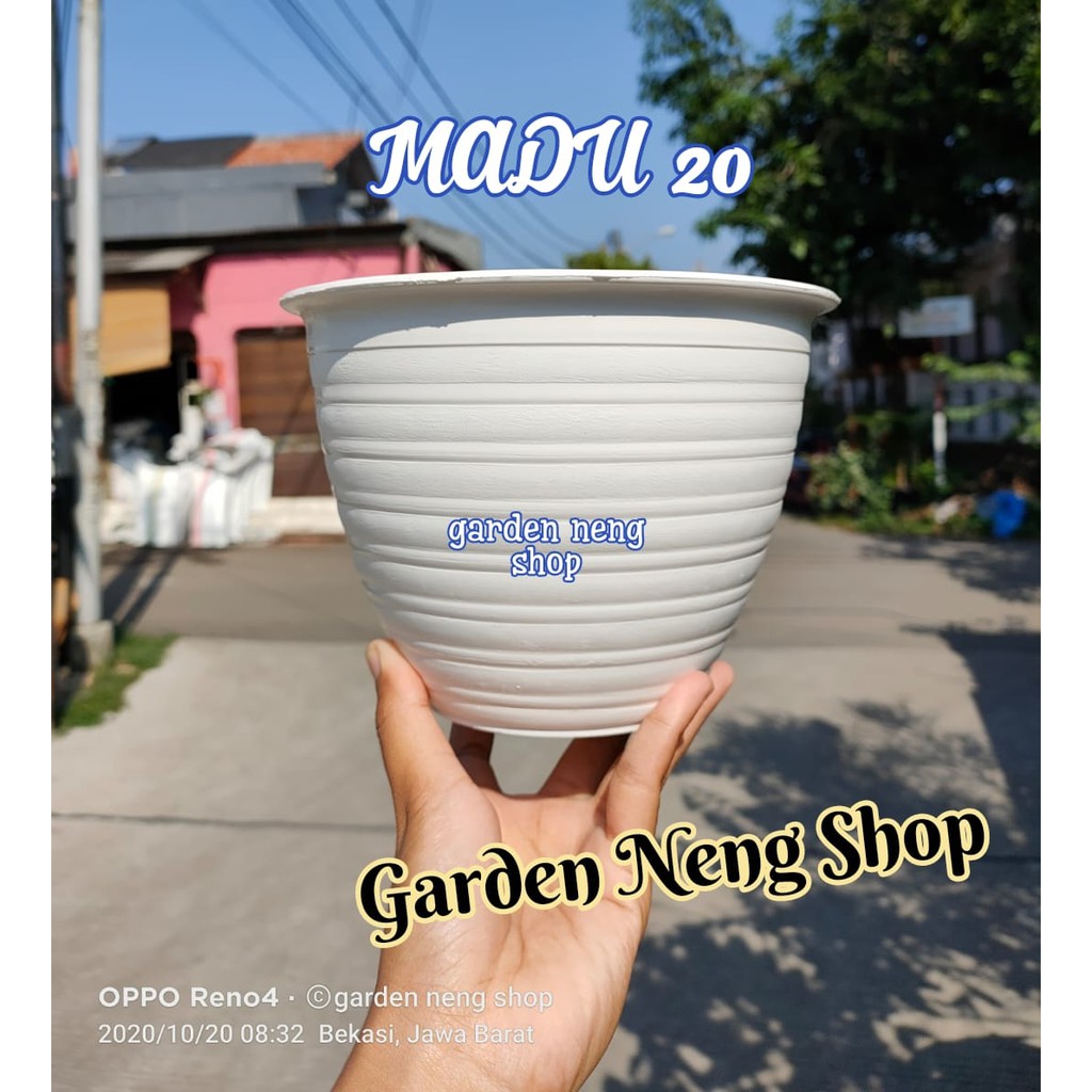 Jual Pot Madu Putih Pot Tawon Mdn Cm Pot Goccie Ukuran