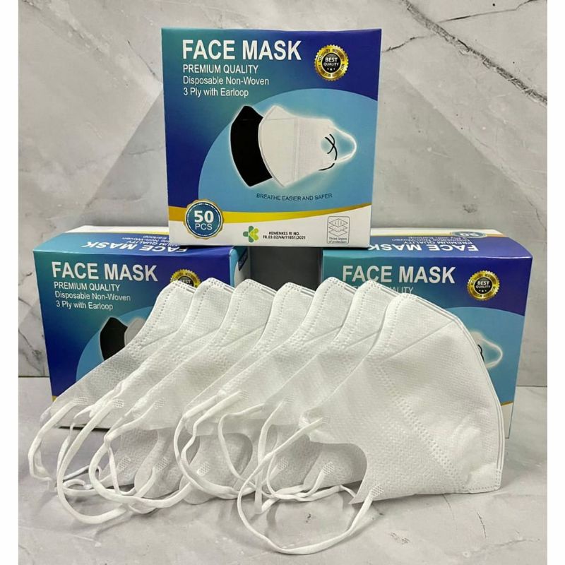 Jual Masker Duckbill Murah Facemask Garis Bahan Tebal Premium 3 Ply ...