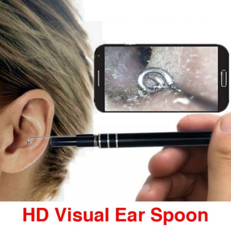 Jual 3 in 1 Kamera Endoscope HD Visual USB Earpick with 6 LED - JC- 7MM ...