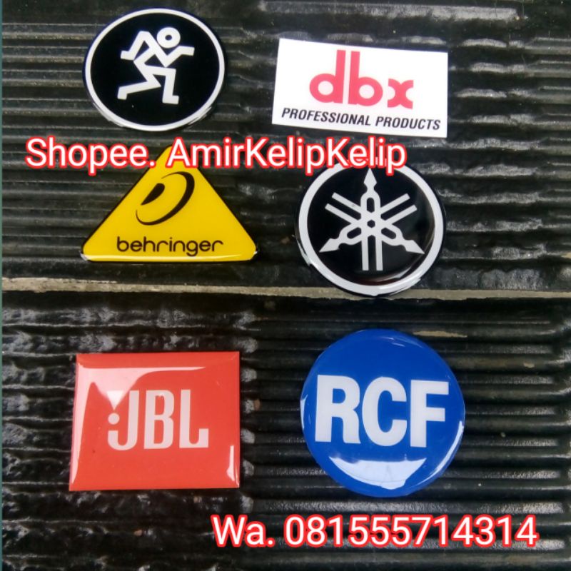 Jual sticker Emblem label sound system/ sticker timbul / sticker custom