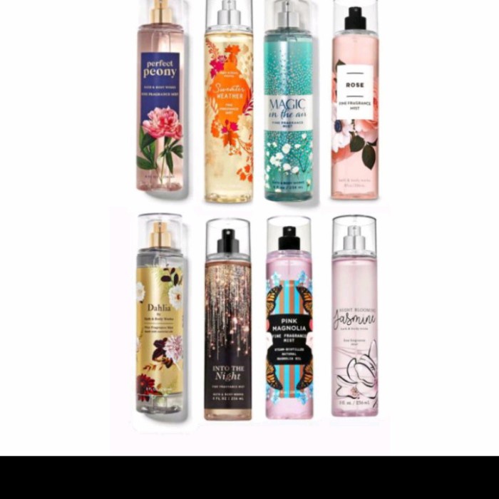 Jual Bath Body Works Body Mist New Varian Bbw Shopee Indonesia