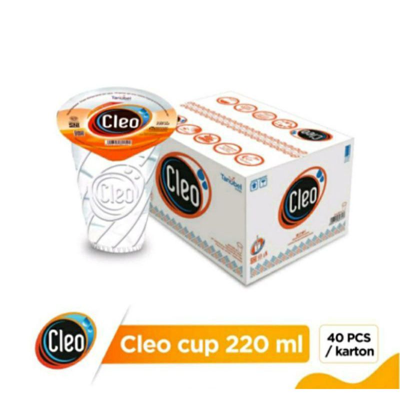 Jual Cleo Air Mineral Gelas 220ml Shopee Indonesia 2710