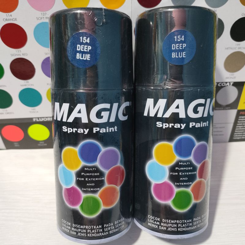 Jual Magic Spray Paint Pilox Pilok Cat Magic DEEP Blue Biru Tua 154 ...